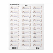 Baby Owl Boho Peach Lavender Floral Design - (Vorne)