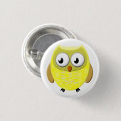 Baby Owl Cartoon Button (Vorne & Hinten)