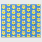 Baby Owl Cartoon Geschenkpapier (Flach)