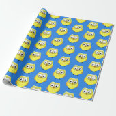 Baby Owl Cartoon Geschenkpapier (Ungerollt)