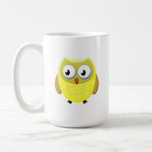 Baby Owl Cartoon Kaffeetasse