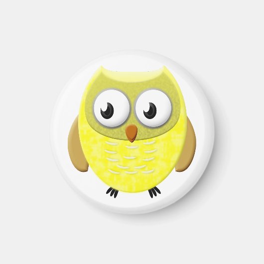 Baby Owl Cartoon Magnet (Vorne)
