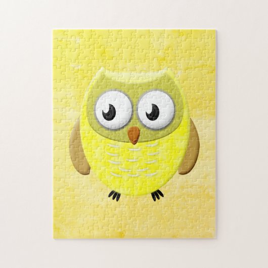 Baby Owl Cartoon Puzzle (Vertikal)