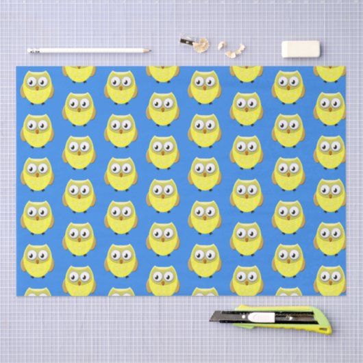Baby Owl Cartoon Seidenpapier (Handwerk)