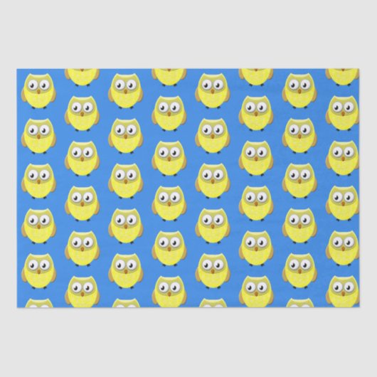 Baby Owl Cartoon Seidenpapier (Vorderseite)