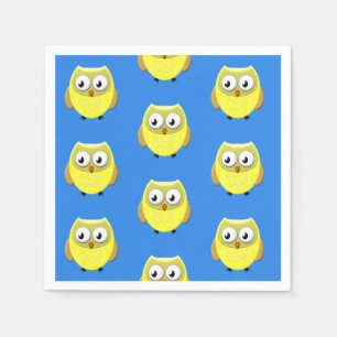 Baby Owl Cartoon Serviette