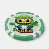 Baby Owl Cute St Patrick Cartoon Pokerchips (Einzeln)