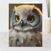 Baby Owl Jedes Anlasses Grußkarte Karte (Vorderseite)