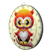 Baby Owl Liebe Cartoon Dartscheibe (Vorderseite rechts)