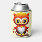 Baby Owl Liebe Cartoon Dosenkühler (Kanne Rückseite)