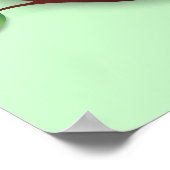 Baby Owl Paper Craft Design Poster (Ecke)