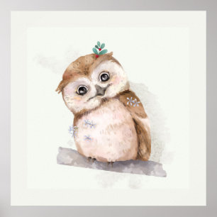 Baby Owl Poster