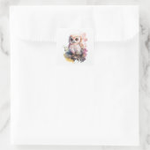 Baby Owl Square Sticker (Tasche)