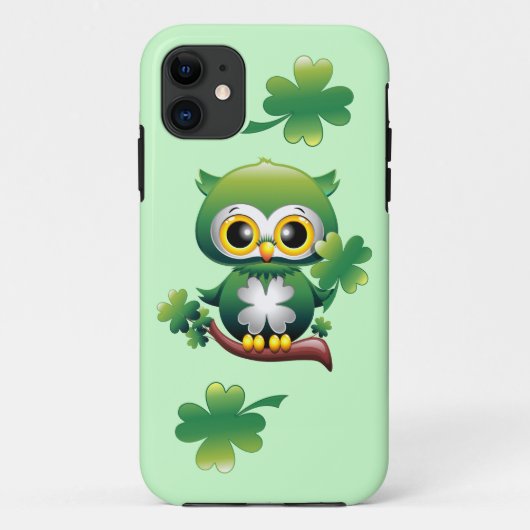 Baby Owl St Patrick Cartoon iPhone 5 Fall Case-Mate iPhone Hülle (Rückseite)