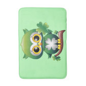 Baby Owl St Patrick Paddy Cartoon Badematte (Vorderseite Vertikal)