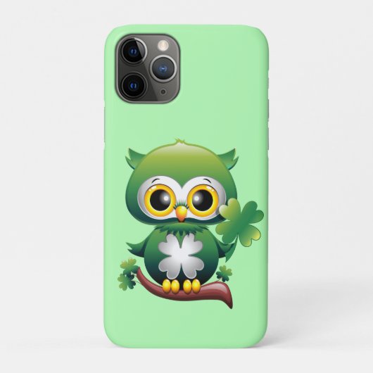Baby Owl St Patrick Paddy Cartoon Case-Mate iPhone Hülle (Rückseite)