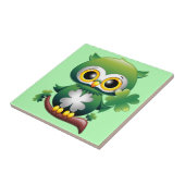 Baby Owl St Patrick Paddy Cartoon Fliese (Seite)