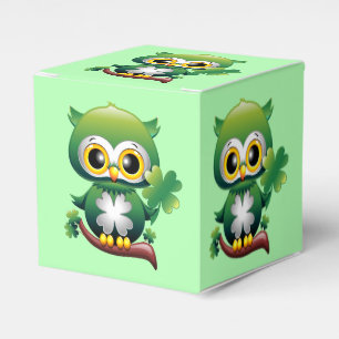 Baby Owl St Patrick Paddy Cartoon Geschenkschachtel