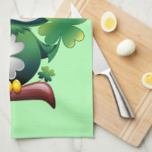 Baby Owl St Patrick Paddy Cartoon Geschirrtuch (Viertel Falte)