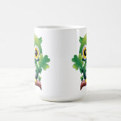 Baby Owl St Patrick Paddy Cartoon Kaffeetasse (Mittel)