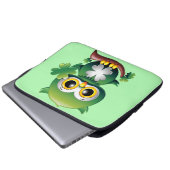 Baby Owl St Patrick Paddy Cartoon Laptopschutzhülle (Vorne Knopf)