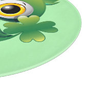 Baby Owl St Patrick Paddy Cartoon Schneidebrett (Ecke)