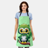 Baby Owl St Patrick Paddy Cartoon Schürze (Getragen)