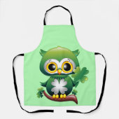 Baby Owl St Patrick Paddy Cartoon Schürze (Vorderseite)