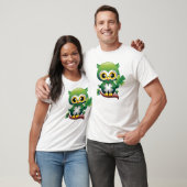 Baby Owl St Patrick Paddy Cartoon T - Shirt (Unisex)