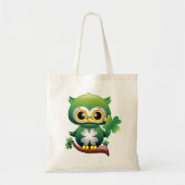 Baby Owl St Patrick Paddy Cartoon Tragetasche (Vorne)
