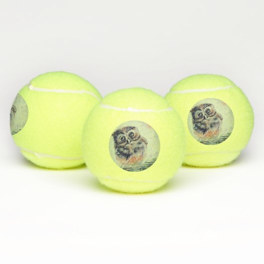 Baby Owl Tennis Balls Tennisbälle (Multi)