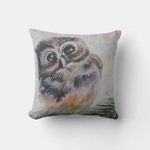 Baby Owl Throw Kissen