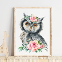 Baby Owl Woodland Animal Kinderzimmer | Niedliche
