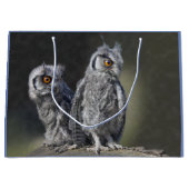Baby Owls Geschenktasche Große Geschenktüte (Vorderseite)
