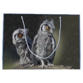 Baby Owls Geschenktasche Große Geschenktüte (Rückseite)