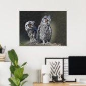 Baby Owls Print Poster (Heimbüro)