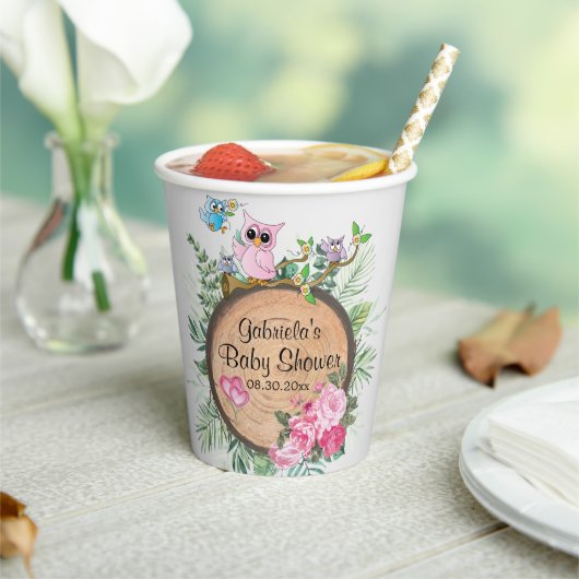 Baby Owls - Woodland Pappbecher (In Situ)