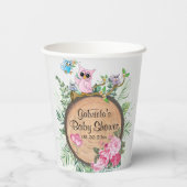 Baby Owls - Woodland Pappbecher (Rückseite)