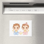 Baby paart Jungen und Mädchen Magnet (In Situ (Geschirrspüler))