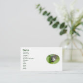 Baby Painted Turtle on Lilypad Business Card Visitenkarte (Stehend Vorderseite)