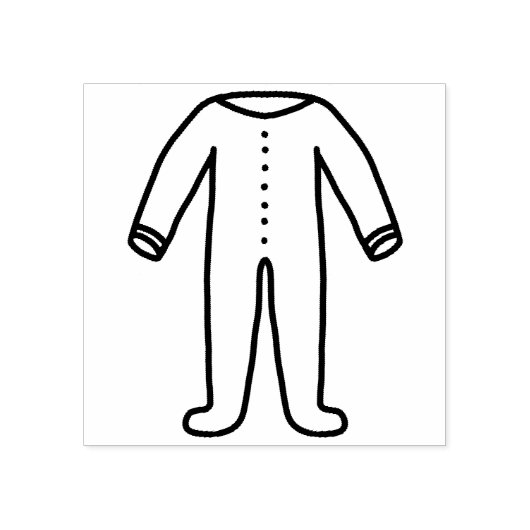 Baby Pajamas Gummistempel (Prägung)