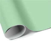 Baby Pale Green #99D0A1 Wrapping Paper Geschenkpapier (Rolleneckpunkt)