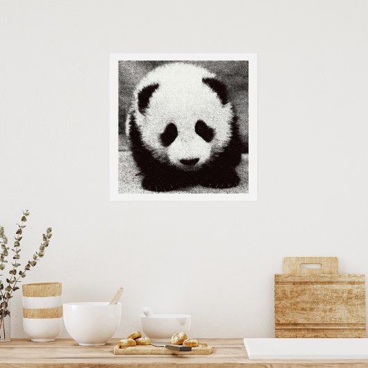Baby Panda Artwork Posters Prints Poster (Küche)