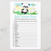 Baby panda Baby Animes Name Game (Vorderseite)