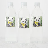 Baby Panda Baby Dusche Wasserflaschenetikett (Flaschen)