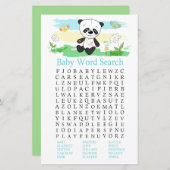 Baby panda Baby Shooter Word Search Game (Vorne/Hinten)