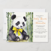 Baby Panda Baby Shower Einladung (Vorderseite)