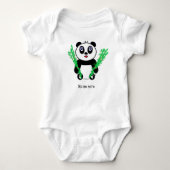 Baby Panda Baby Strampler (Vorderseite)