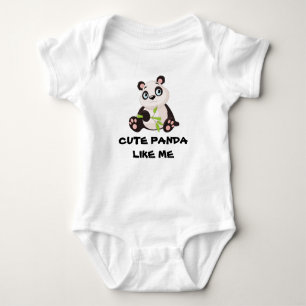 Baby-Panda Baby Strampler