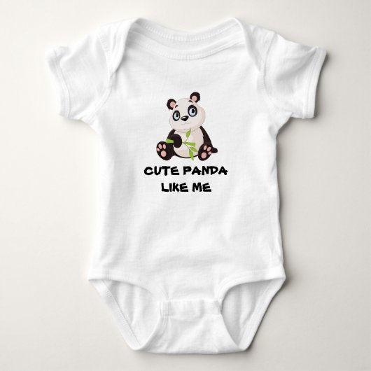 Baby-Panda Baby Strampler (Vorderseite)